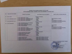 Jadwal SAMSAT Keliling Kota Palembang 2024