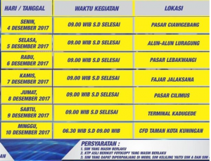 Jadwal SAMSAT Keliling Kuningan Mei 2024