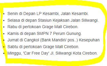Jadwal SAMSAT Keliling Cirebon Mei 2025