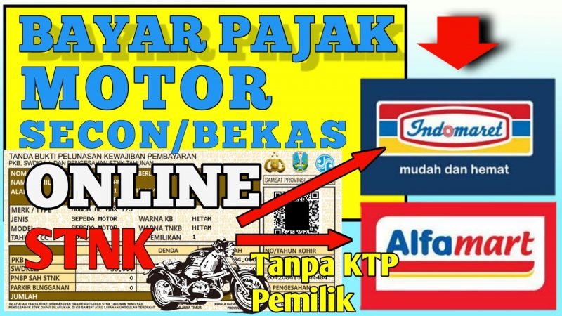 Bayar pajak STNK motor bekas online di alfamart dan indomaret