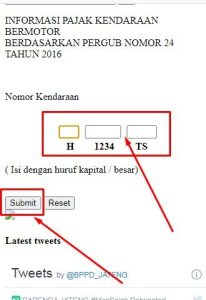 cek plat nomor jateng