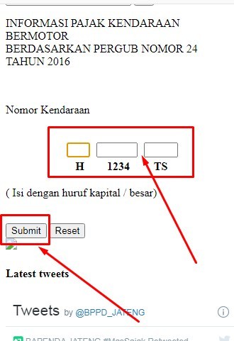 cek plat nomor jateng