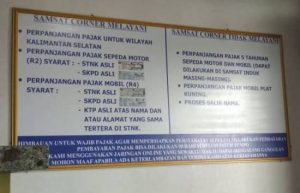 Layanan samsat corner Polres Banjarbaru