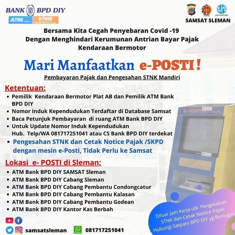 cara pengesahan STNK Mandiri dengan eposti