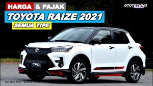 Pajak Toyota Raize 2022