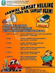 Jadwal SAMSAT Keliling KB SAMSAT Ngawi