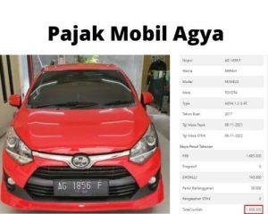 Pajak Mobil Agya 2025