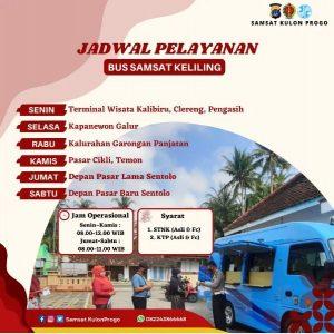Pelayanan Bus SAMSAT Keliling SAMOLING Kulon Progo