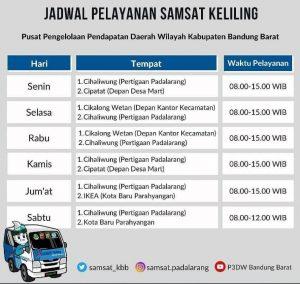 Jadwal SAMSAT Keliling Wilayah Padalarang Terbaru