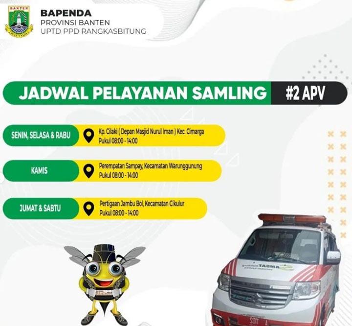 Lokasi Jadwal Pelayanan SAMSAT Keliling Wilayah Lebak Banten Terbaru APV