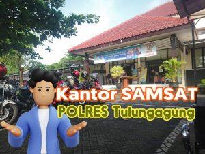 Antrian dan Parkiran Kantor Polres SAMSAT TulungAgung