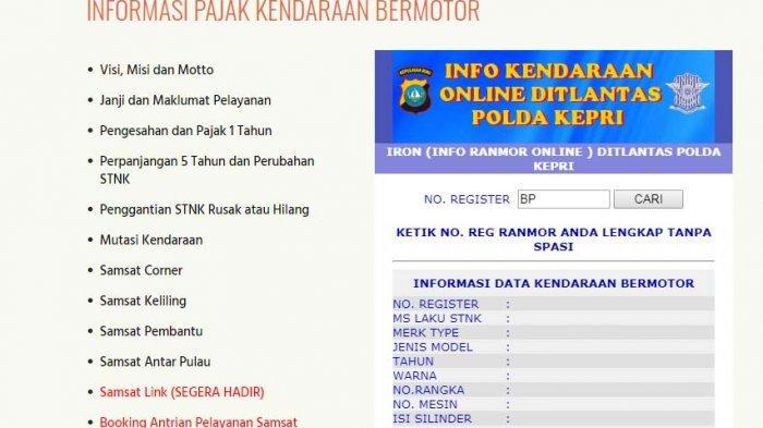 Cara Cepat Cek Status Pajak Kendaraan terbaru