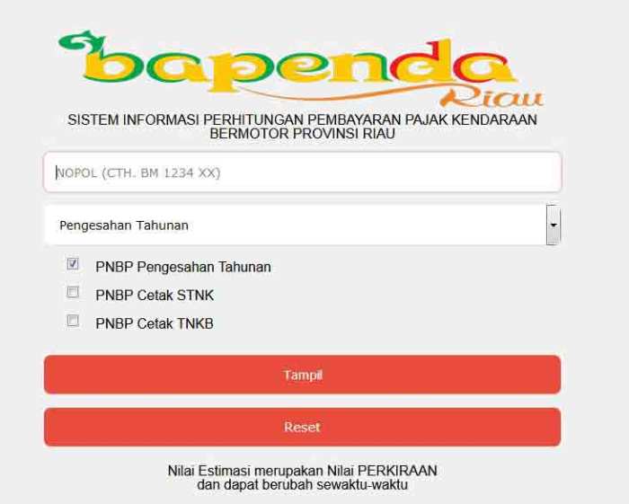 batam pajak cek kendaraan kepri btm bermotor kunjungi