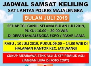 Jadwal Samsat Keliling Majalengka Mei 2025