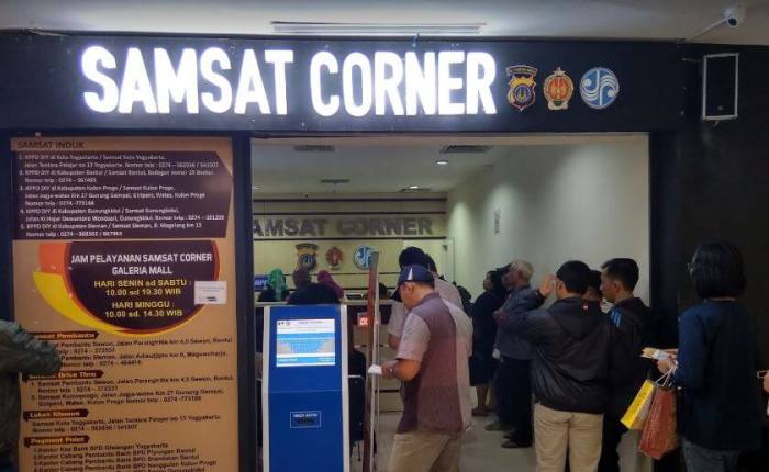 Samsat Corner di Mall untuk Kemudahan Layanan terbaru