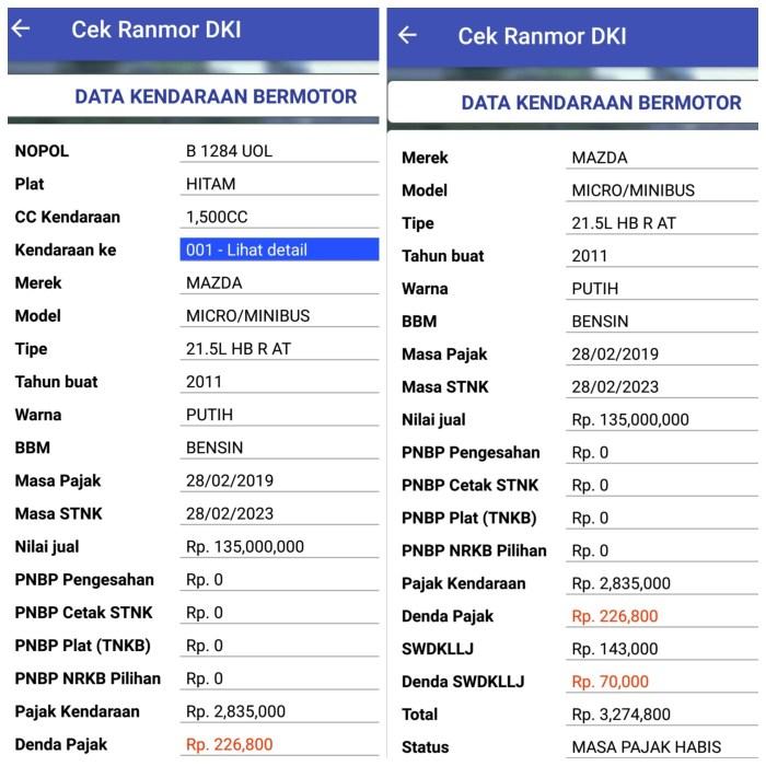 Verifikasi Data Kendaraan Melalui Samsat Online