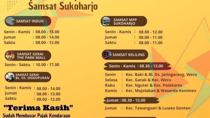 Jadwal SAMSAT Keliling Sukoharjo