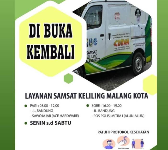 Jadwal SAMSAT Keliling Gondanglegi