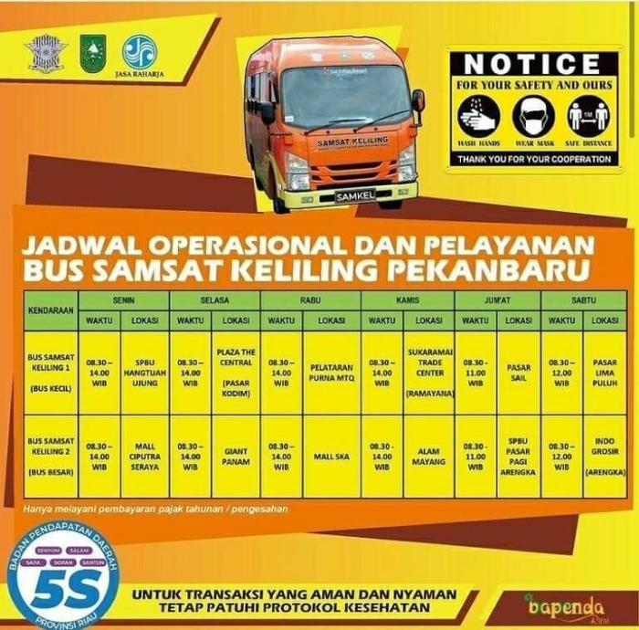 Jadwal SAMSAT Keliling Larangan