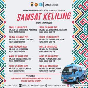 Jadwal SAMSAT Keliling Salem