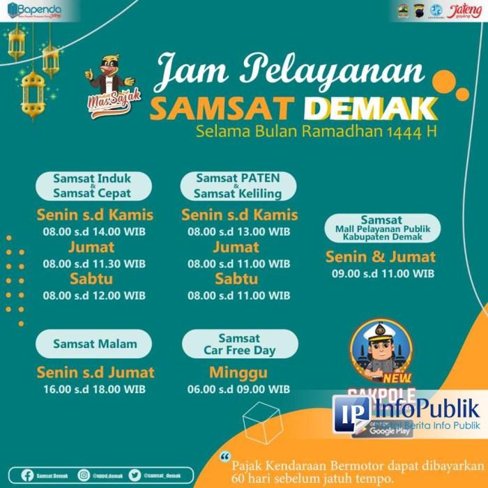 Jadwal SAMSAT Keliling Wonotirto