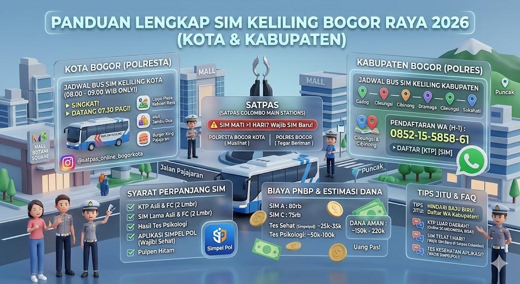 Panduan Lokasi SIM Keliling Bogor