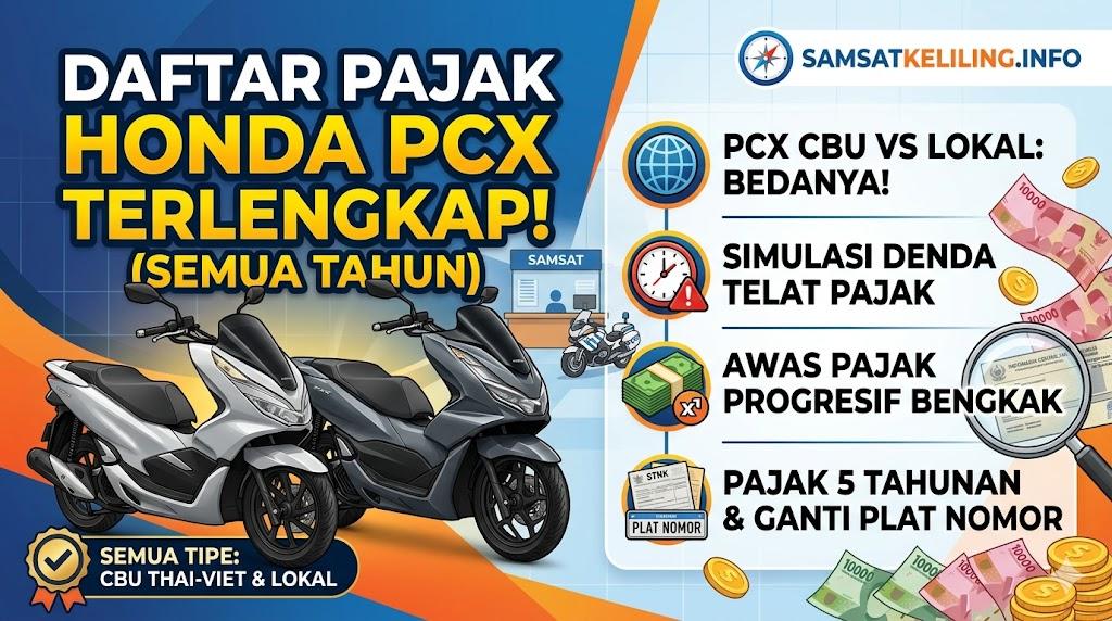 Pajak Honda PCX Per Tahun
